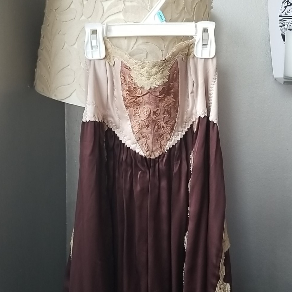 Cigana lace and satin dress